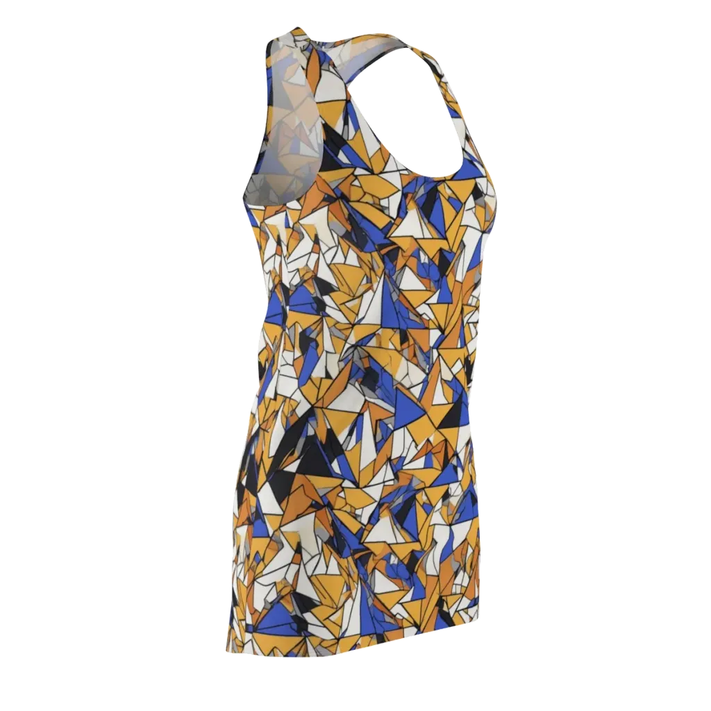 Saffron Fracture on Racerback Dress — Front Side