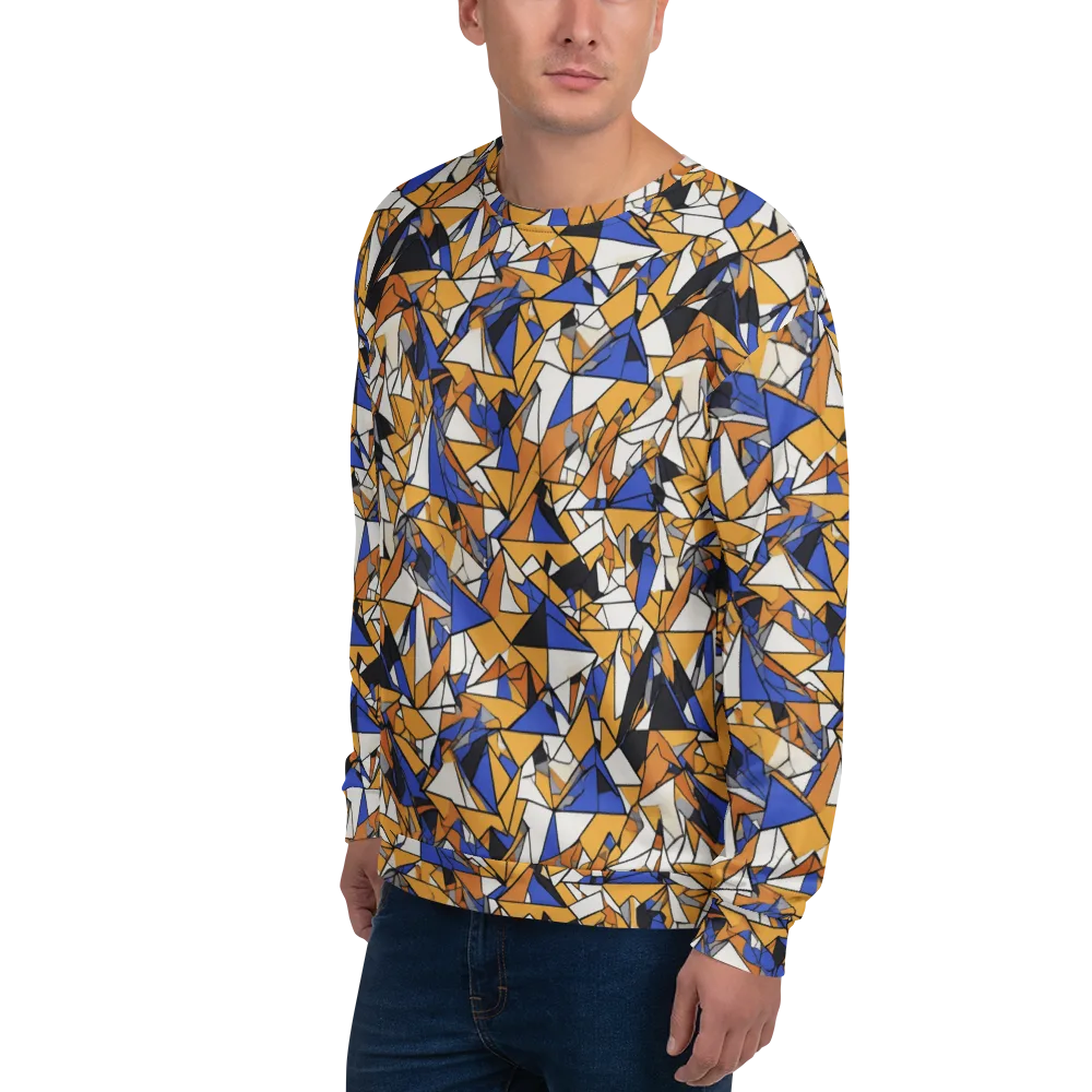 Saffron Fracture on Sweatshirt — Left Front
