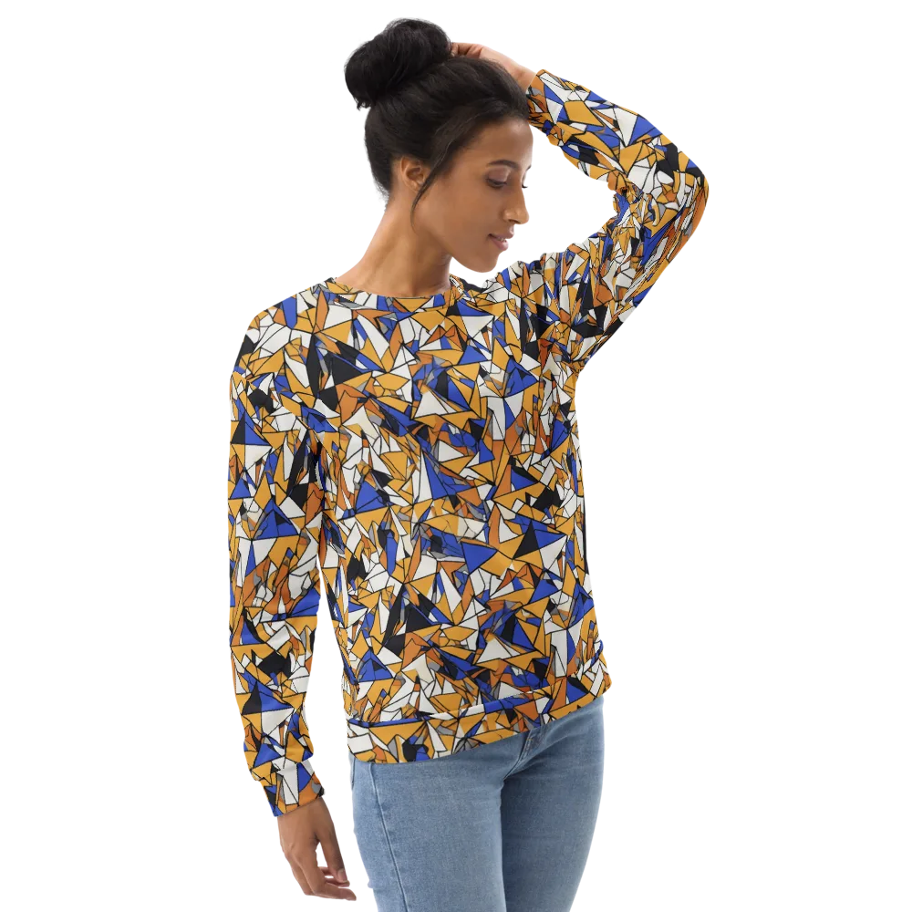 Saffron Fracture on Sweatshirt — Right Front