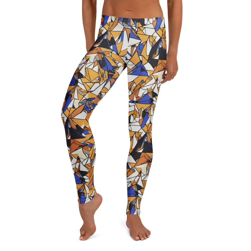 Saffron Fracture on Leggings — Front
