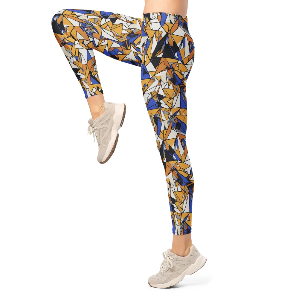 Saffron Fracture on Leggings — Left