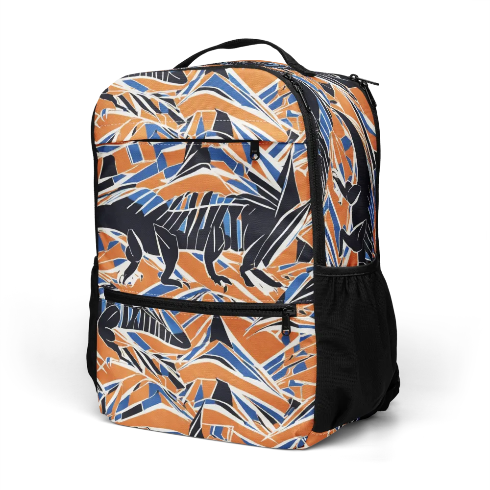 Cobalt Ember Flight on Utility Backpack — Left Front