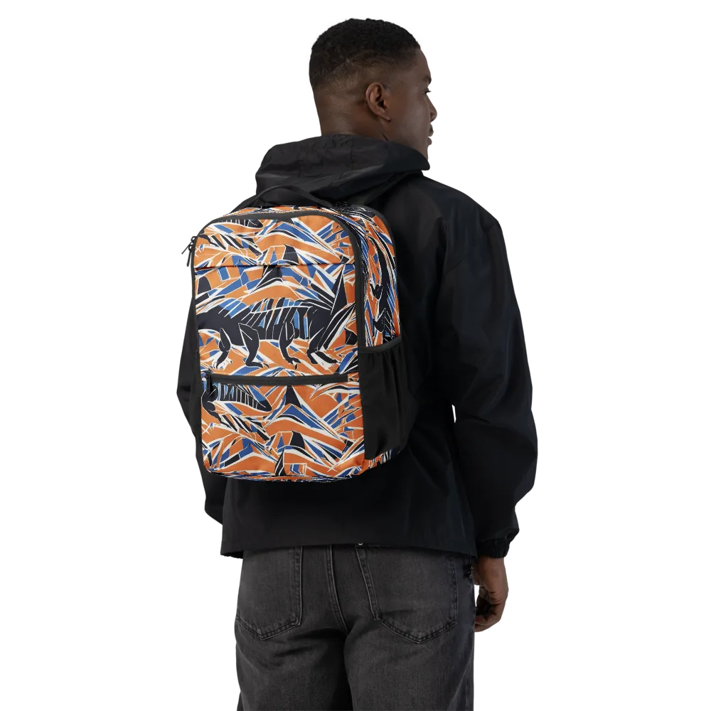 Cobalt Ember Flight on Utility Backpack — Back