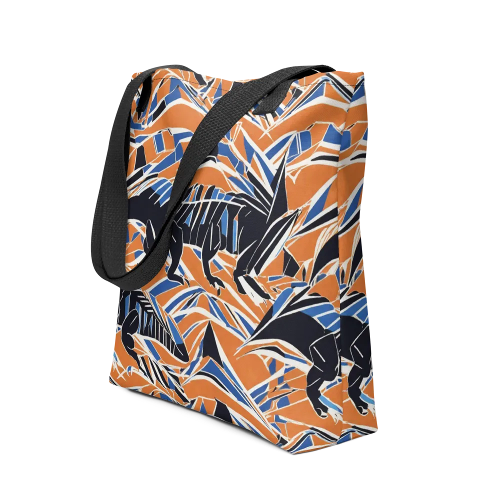 Cobalt Ember Flight on Tote Bag — Front