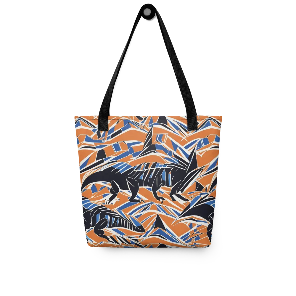 Cobalt Ember Flight on Tote Bag — Front
