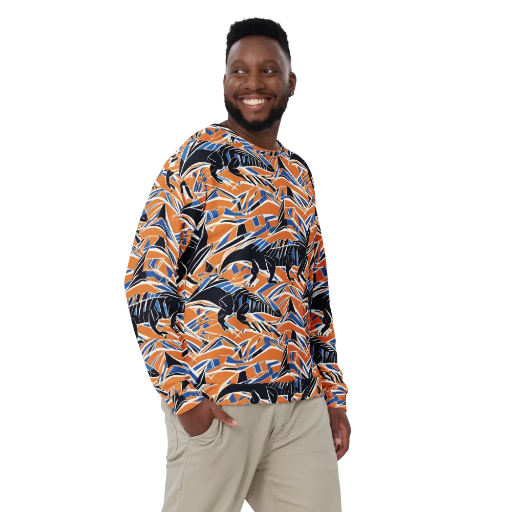Cobalt Ember Flight on Sweatshirt — Front