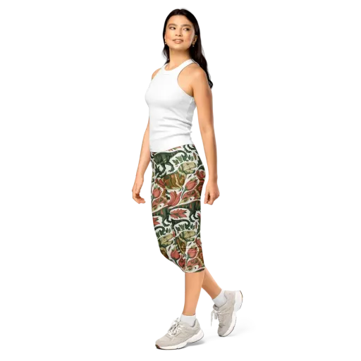Jurassic Conservatory on a Capri Leggings