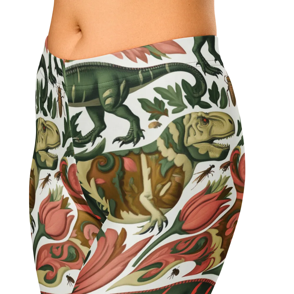 Jurassic Conservatory on Capri Leggings — Zoomed-in