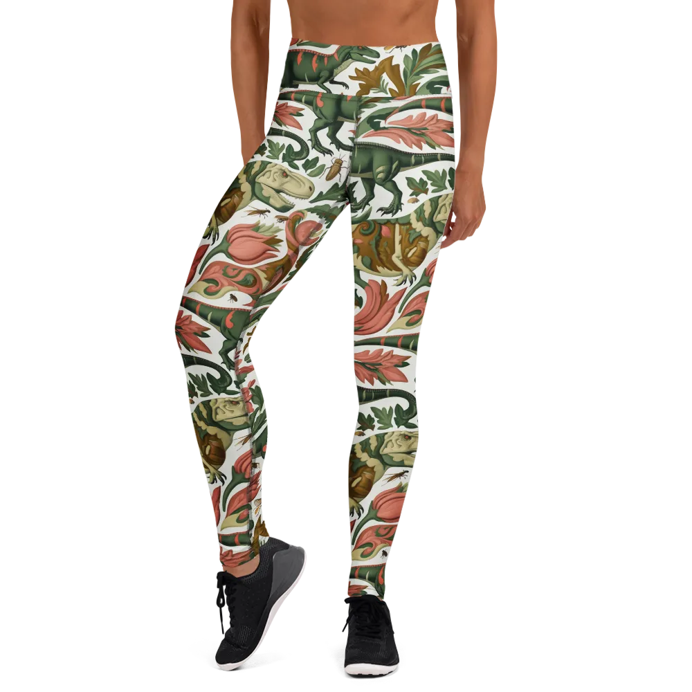 Jurassic Conservatory on Yoga Leggings — Front