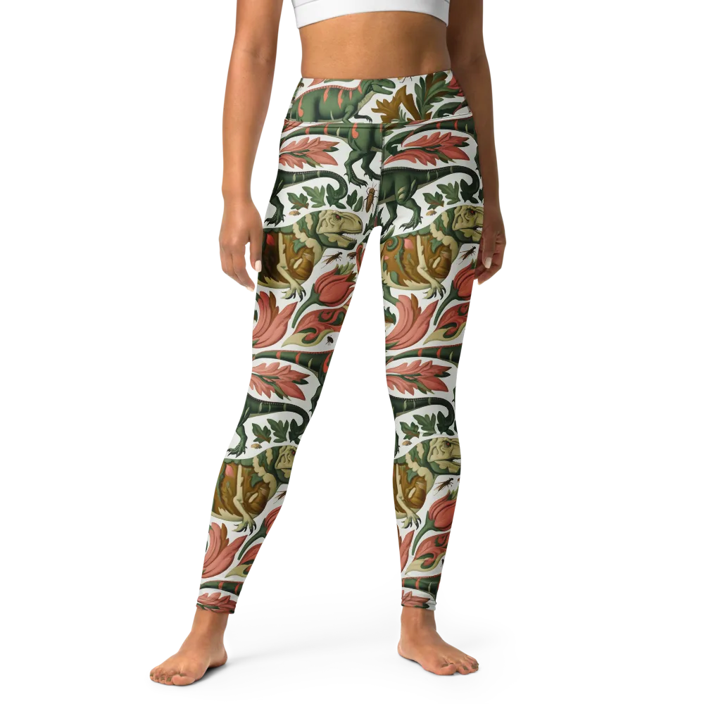 Jurassic Conservatory on Yoga Leggings — Front