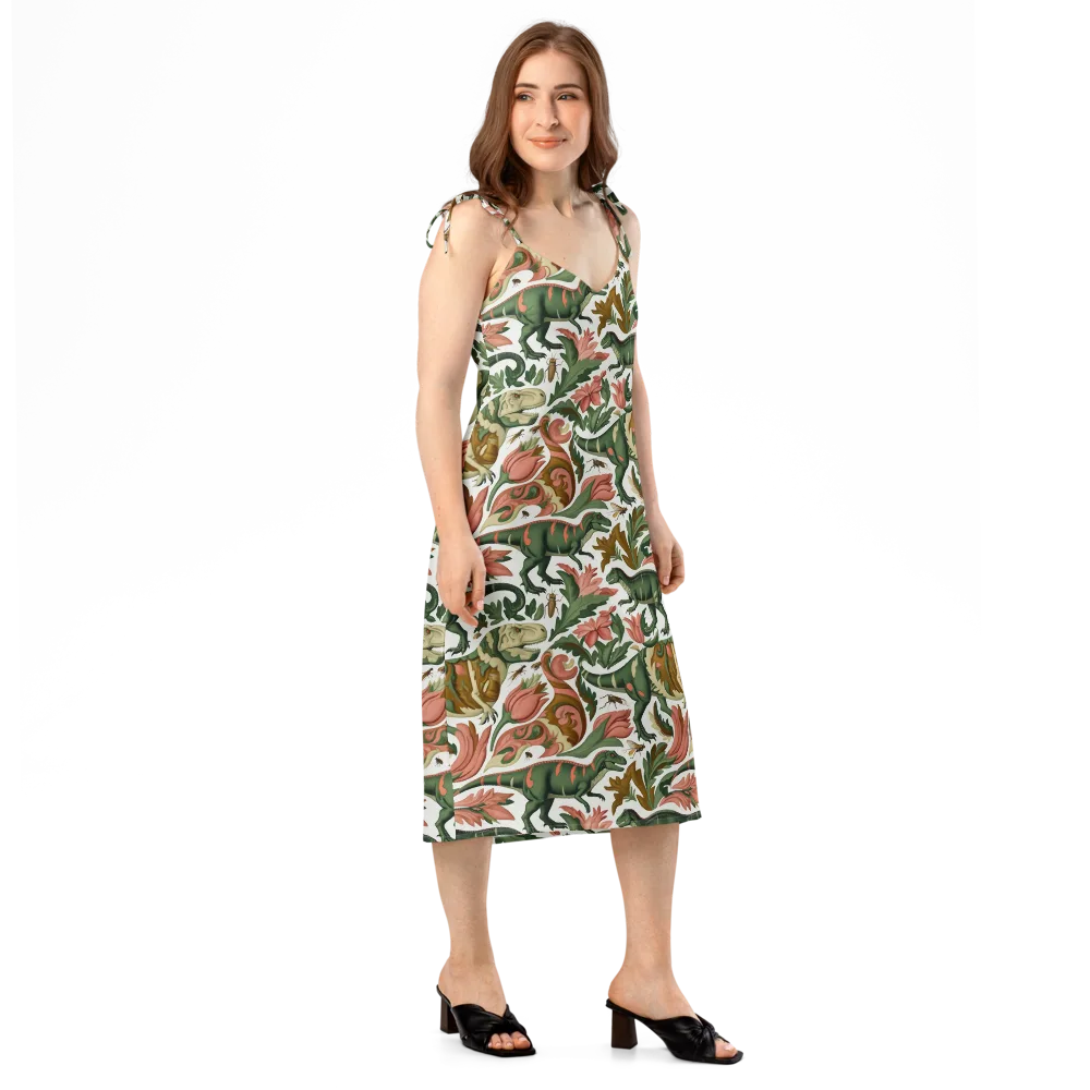 Jurassic Conservatory on Slip Dress — Right Front