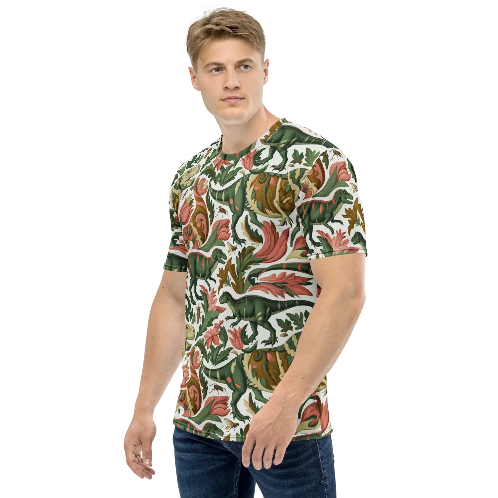 Jurassic Conservatory on Men's Crew Neck T-Shirt — Left
