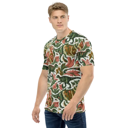 Jurassic Conservatory on a Men's Crew Neck T-Shirt