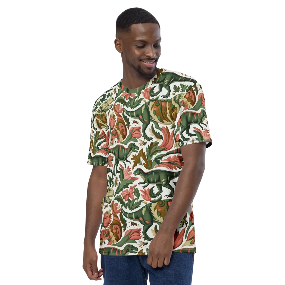 Jurassic Conservatory on Men's Crew Neck T-Shirt — Left