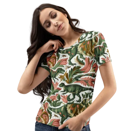 Jurassic Conservatory on a Women's Crew Neck T-Shirt