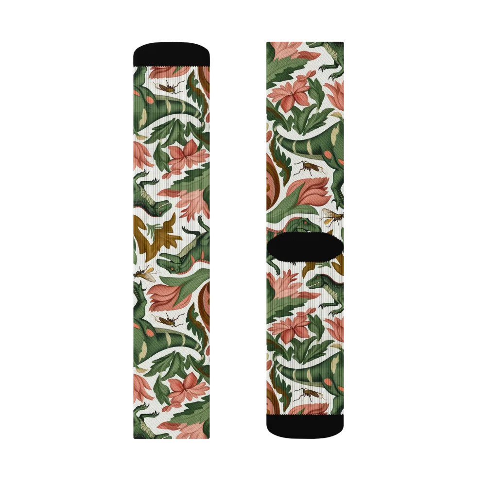Jurassic Conservatory on Socks — Left Sock