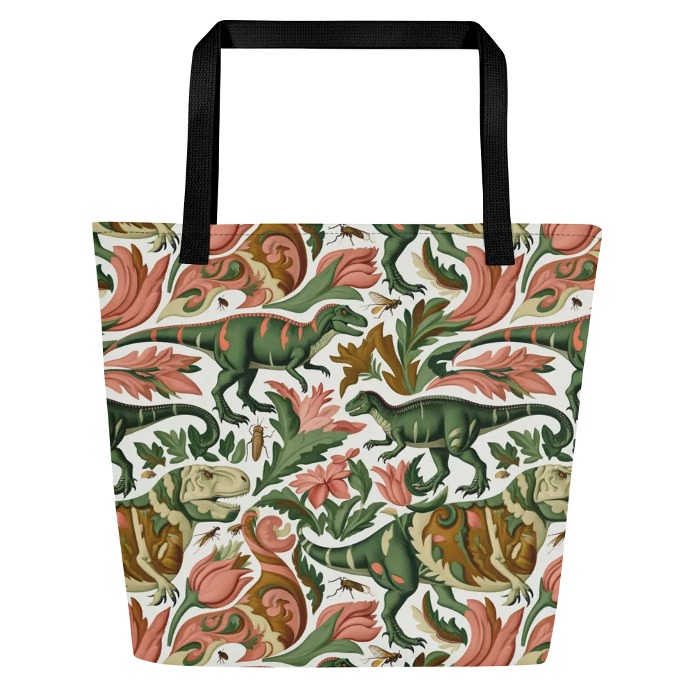 Jurassic Conservatory on Large Tote Bag W/ Pocket — Front