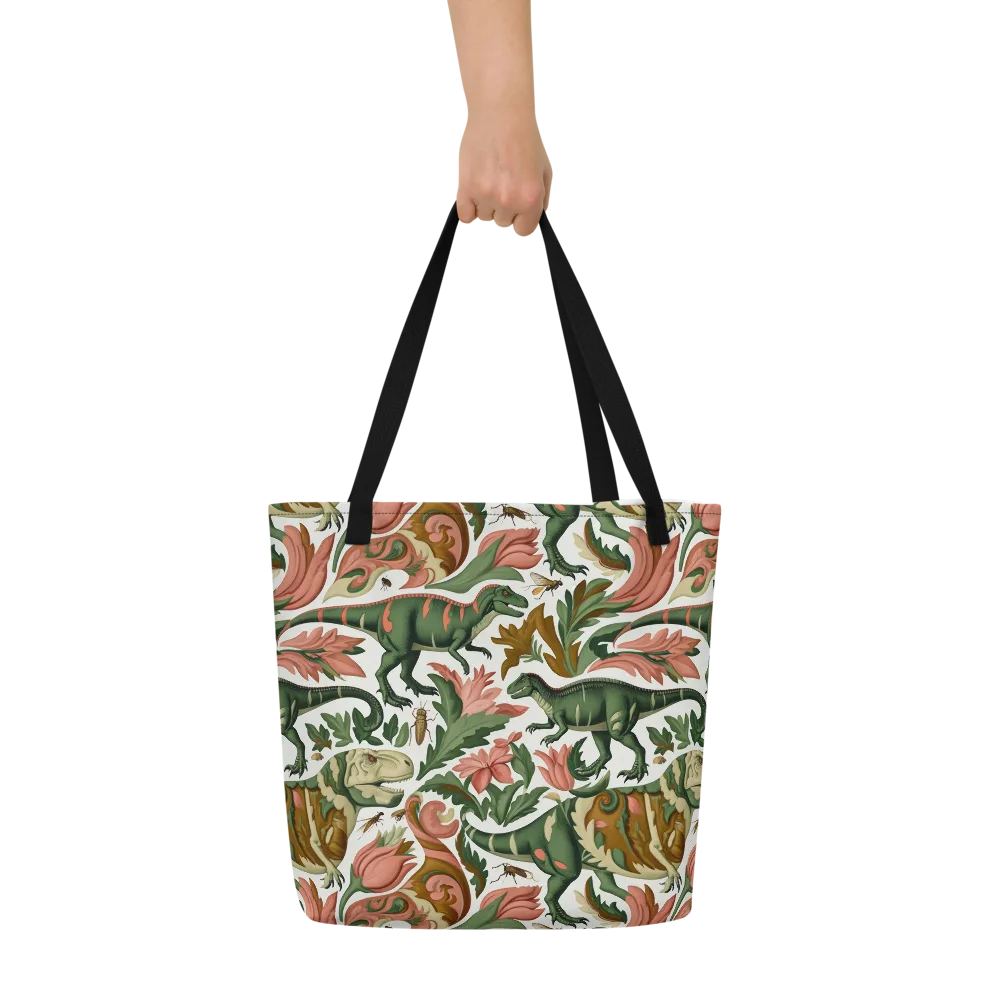 Jurassic Conservatory on Large Tote Bag W/ Pocket — Front
