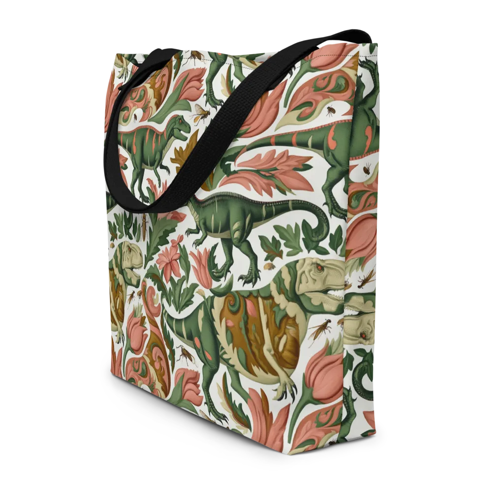 Jurassic Conservatory on Large Tote Bag W/ Pocket — Front