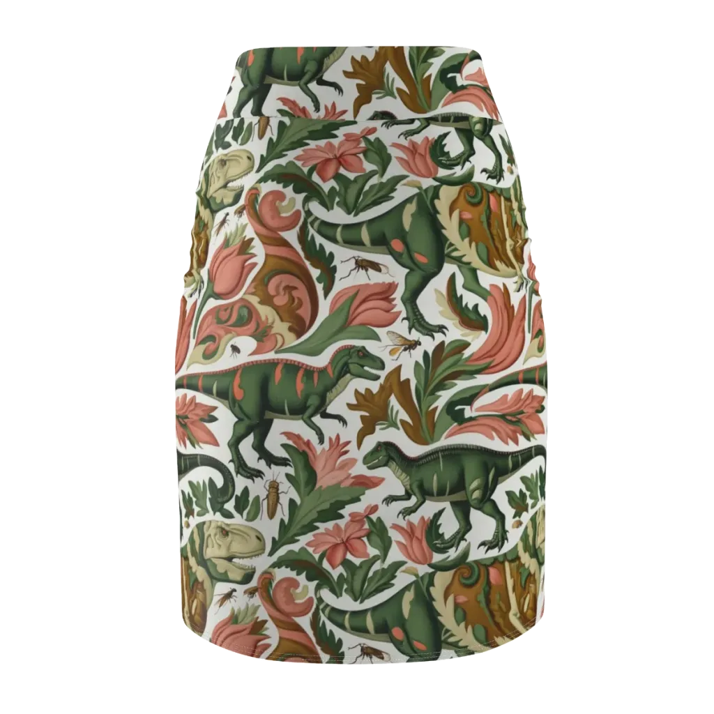 Jurassic Conservatory on Pencil Skirt — Back