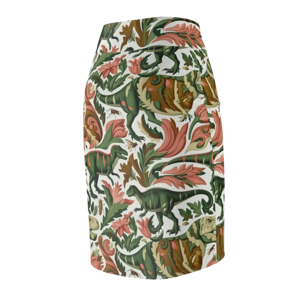 Jurassic Conservatory on Pencil Skirt — Back Side