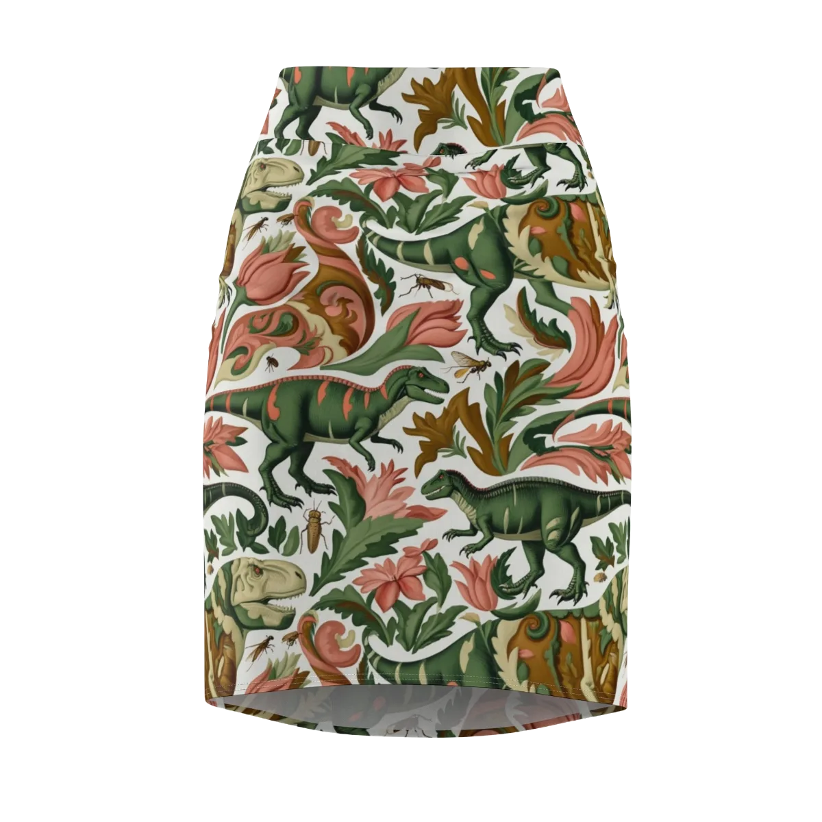 Jurassic Conservatory on Pencil Skirt — Front