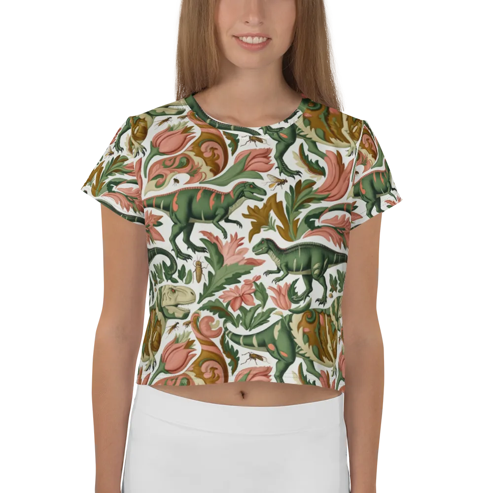 Jurassic Conservatory on Crop Tee — Front