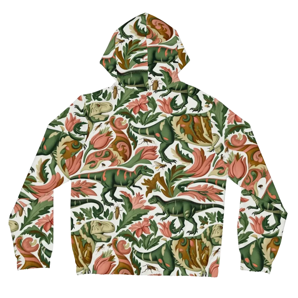 Jurassic Conservatory on Women's Full-Zip Hoodie — Back