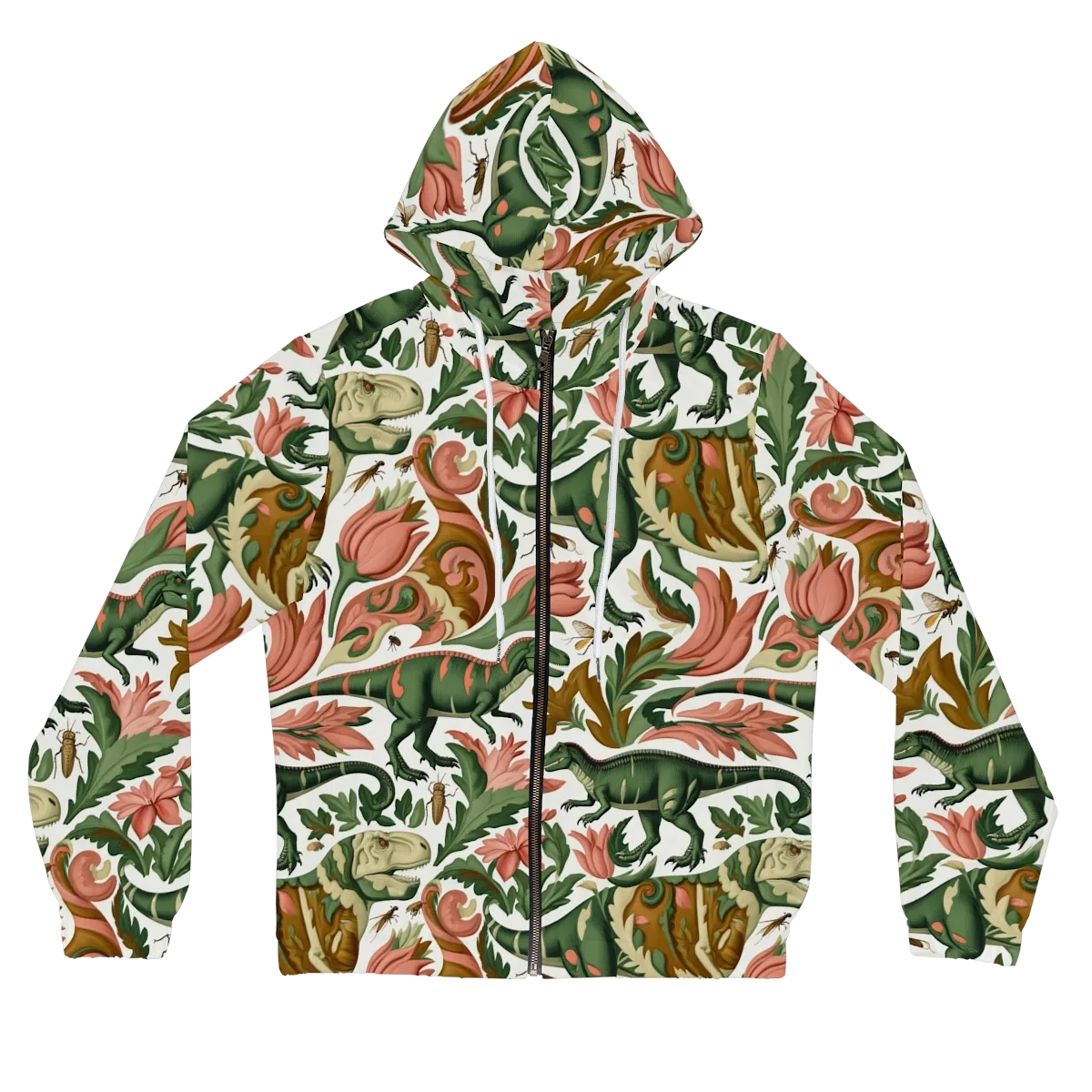 Jurassic Conservatory on Women's Full-Zip Hoodie — Front