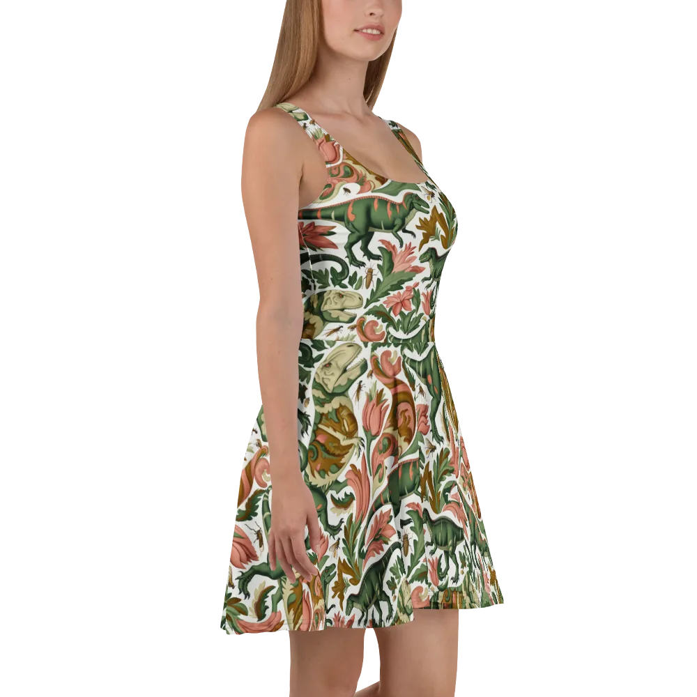 Jurassic Conservatory on Skater Dress — Right
