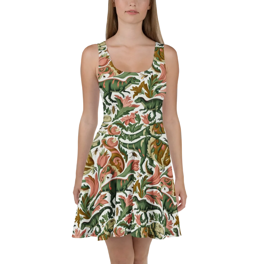Jurassic Conservatory on Skater Dress — Front