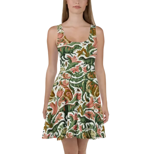 Jurassic Conservatory on a Skater Dress