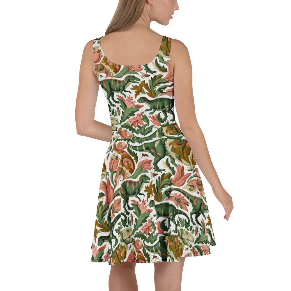 Jurassic Conservatory on Skater Dress — Back