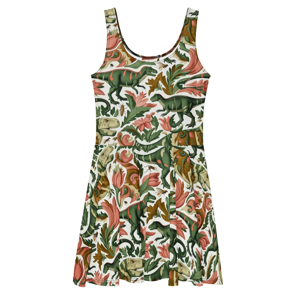 Jurassic Conservatory on Skater Dress — Front