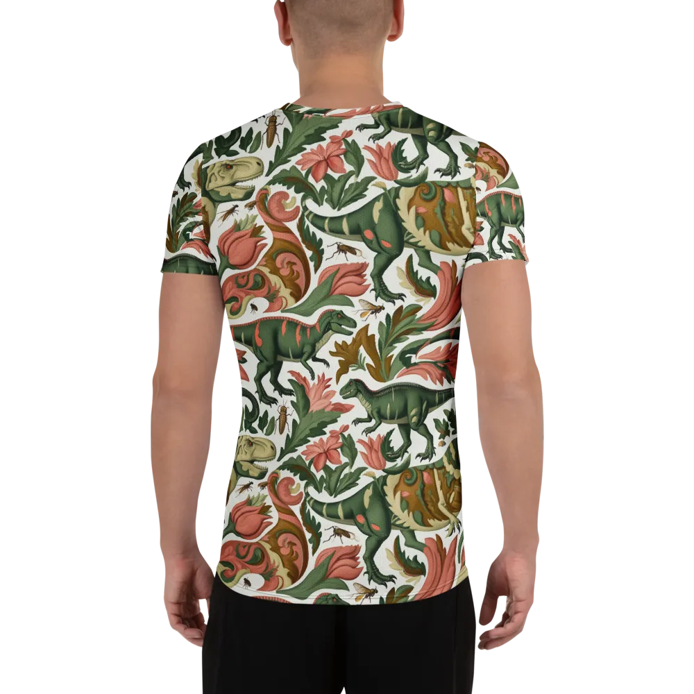Jurassic Conservatory on Men's Athletic T-Shirt — Back