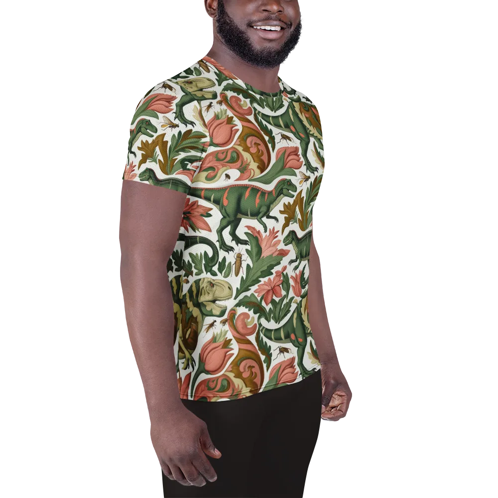 Jurassic Conservatory on Men's Athletic T-Shirt — Right