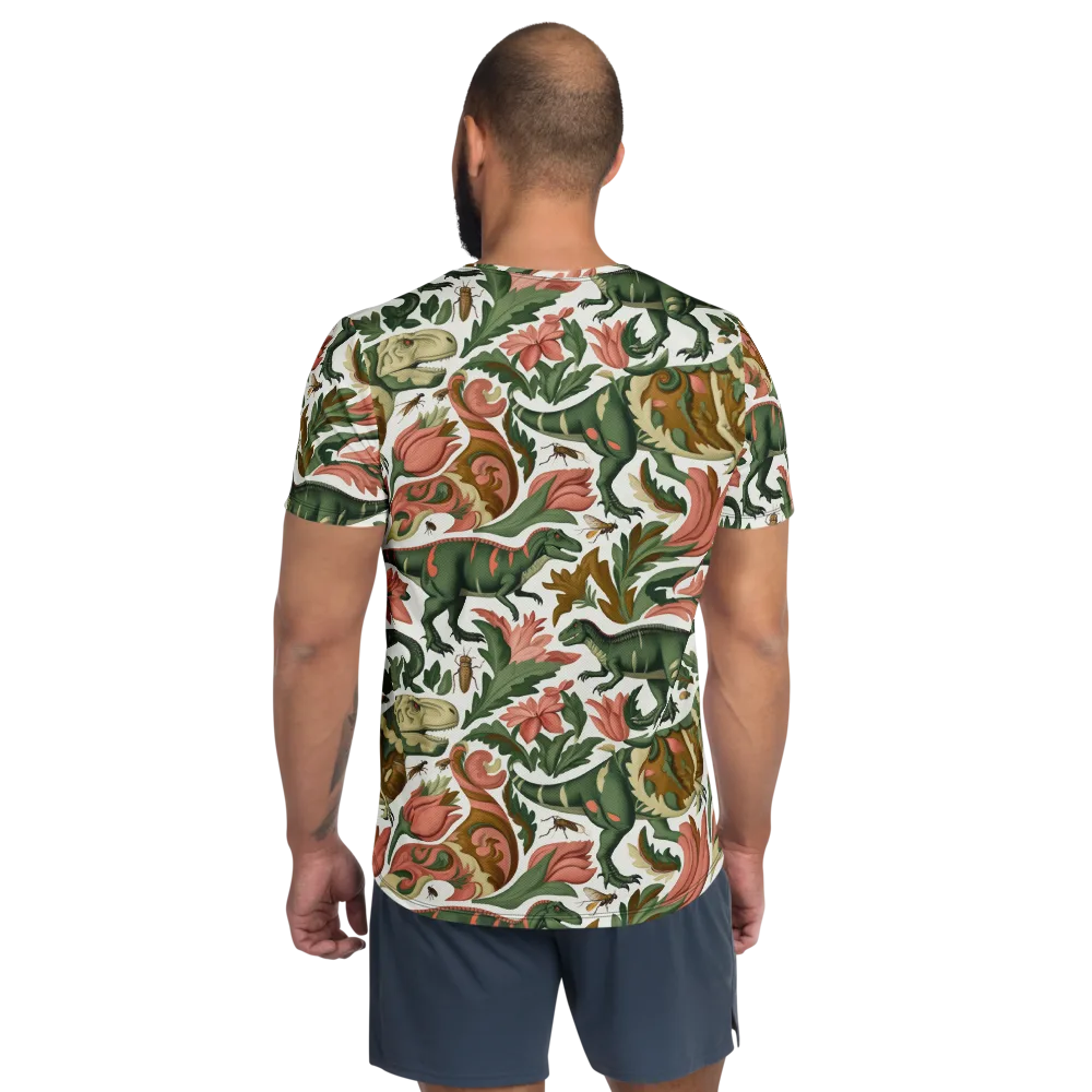 Jurassic Conservatory on Men's Athletic T-Shirt — Back