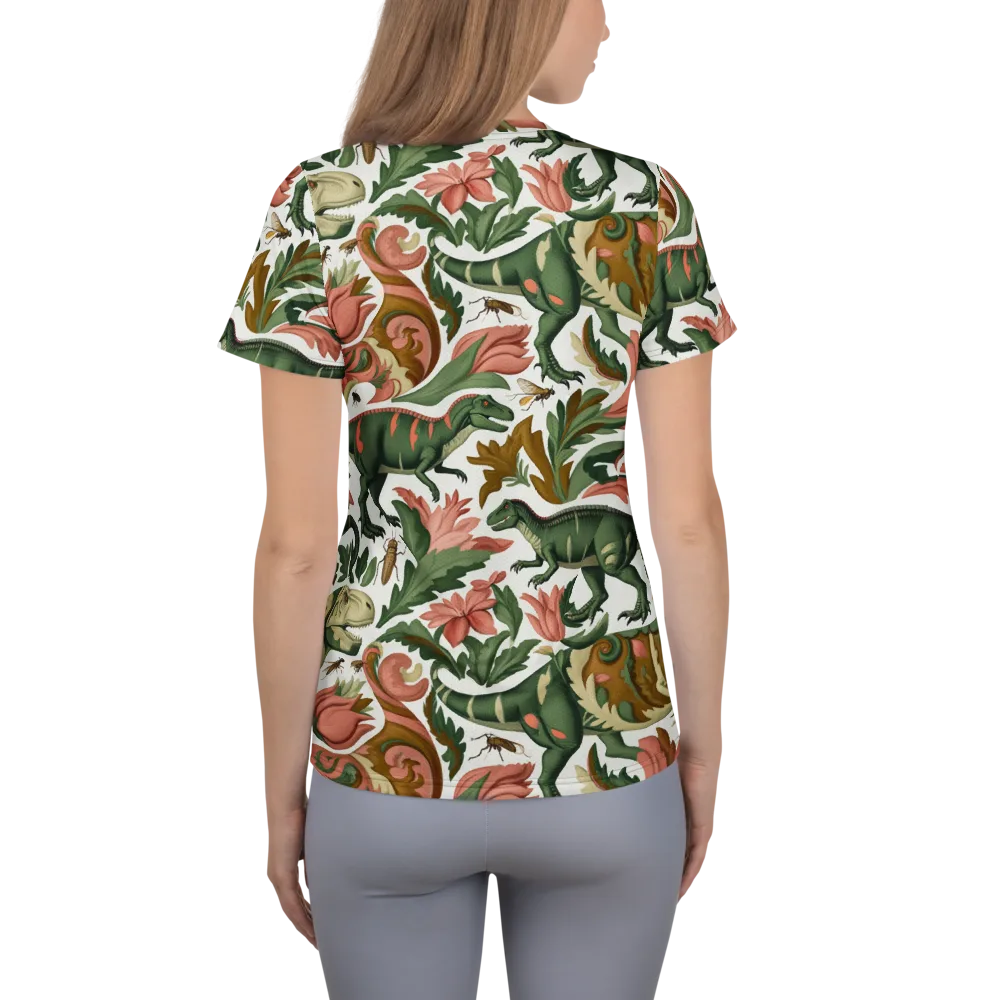 Jurassic Conservatory on Women's Athletic T-Shirt — Back