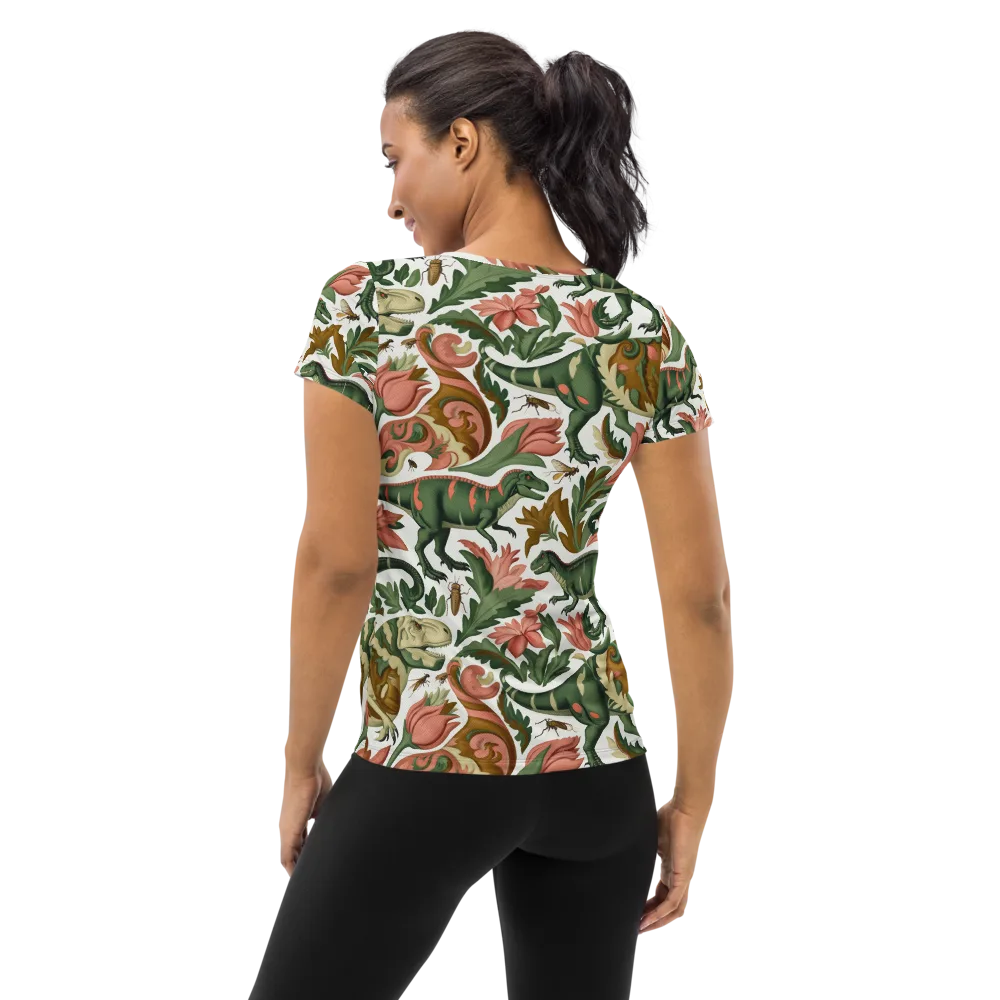 Jurassic Conservatory on Women's Athletic T-Shirt — Back
