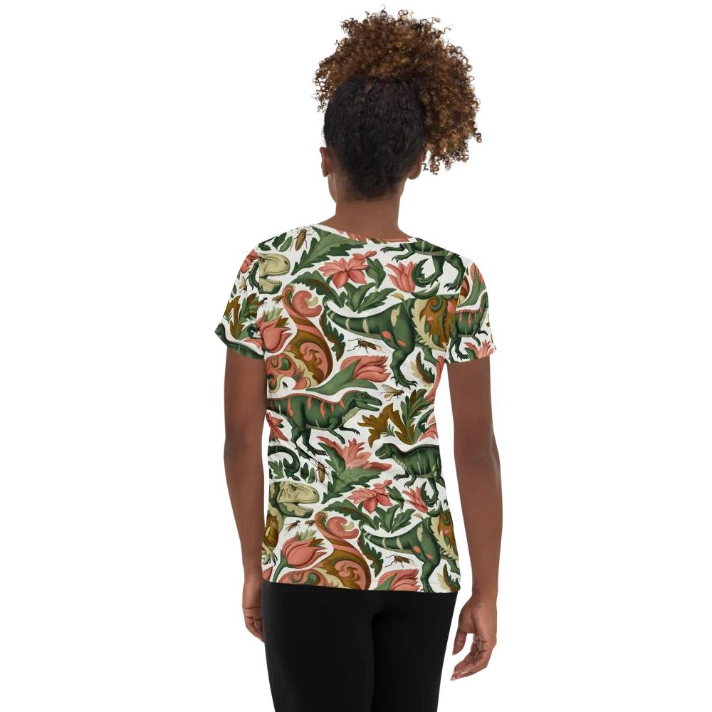 Jurassic Conservatory on Women's Athletic T-Shirt — Back