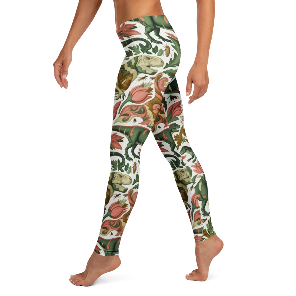 Jurassic Conservatory on Leggings — Left