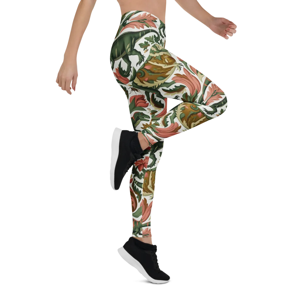 Jurassic Conservatory on Leggings — Right