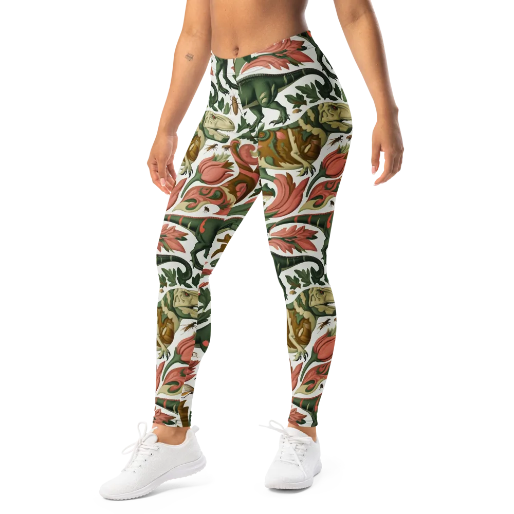 Jurassic Conservatory on Leggings — Left Front