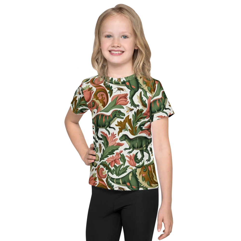 Jurassic Conservatory on Kids Crew Neck T-Shirt — Front