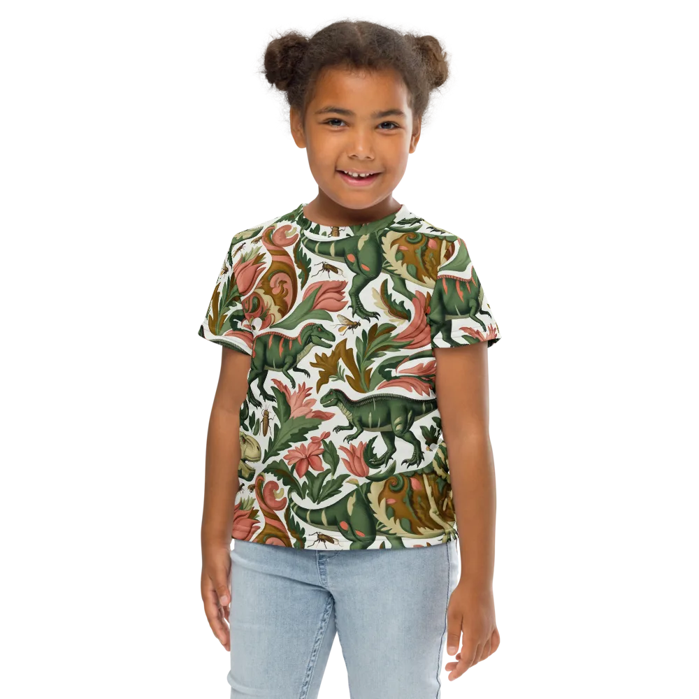 Jurassic Conservatory on Kids Crew Neck T-Shirt — Front