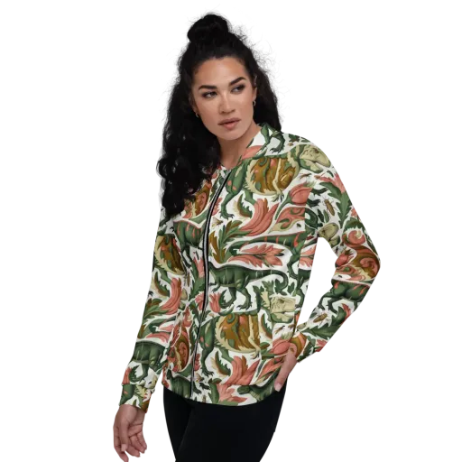 Jurassic Conservatory on a Bomber Jacket