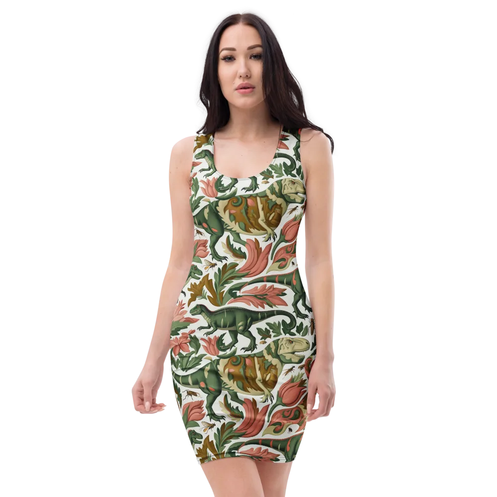 Jurassic Conservatory on Bodycon Dress — Front