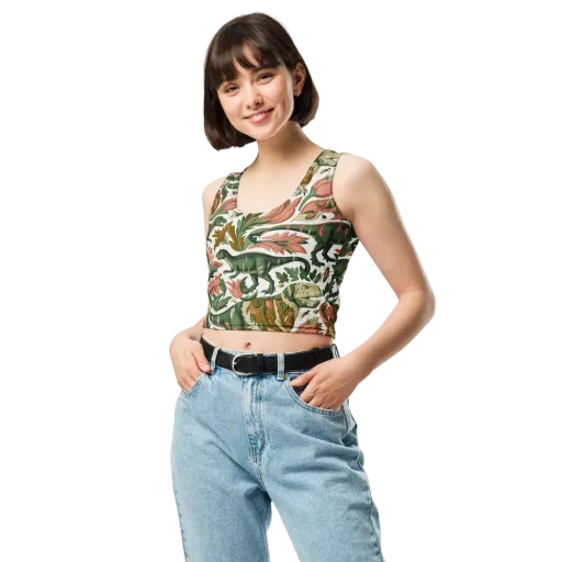 Jurassic Conservatory on a Crop Top