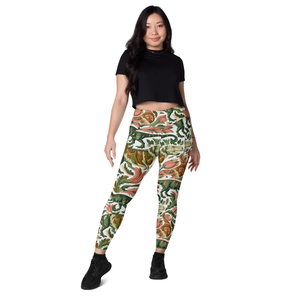Jurassic Conservatory on Leggings with Pockets — Front