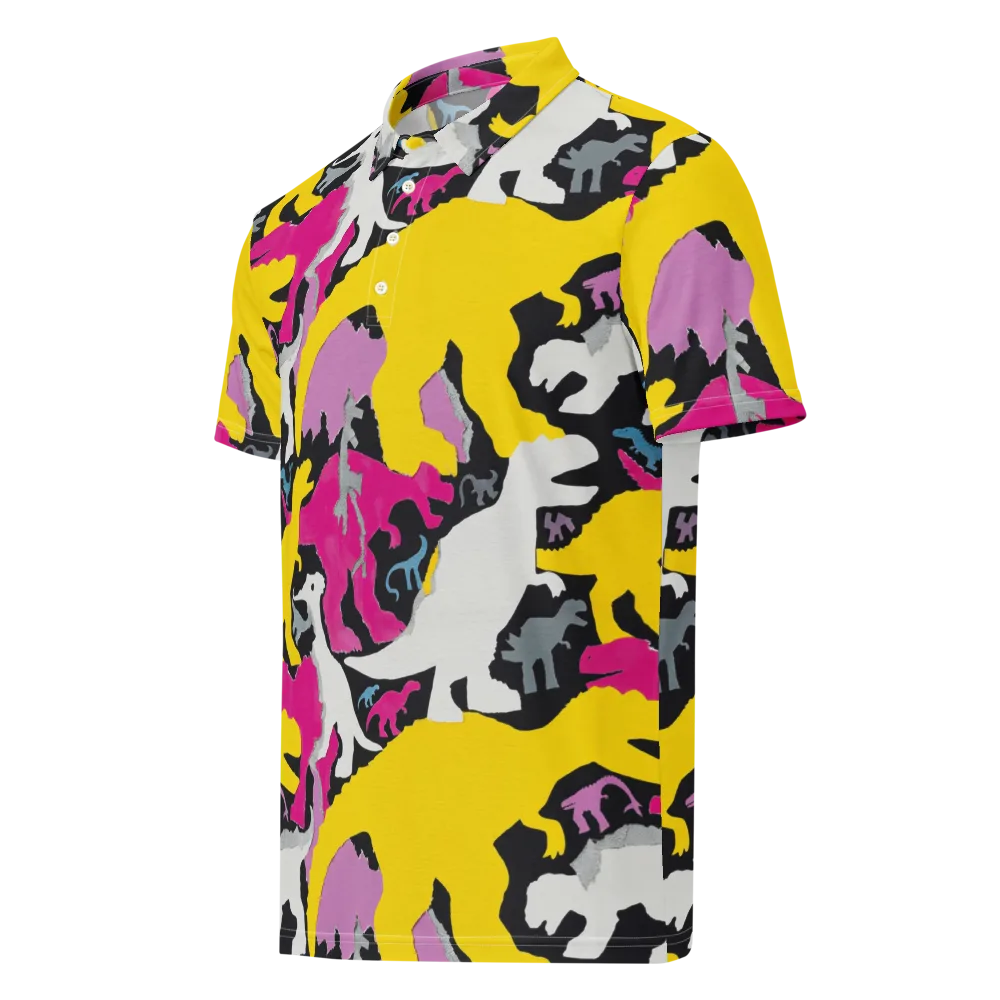 Cretaceous Candy on Men's Slim Fit Polo Shirt — Left Front